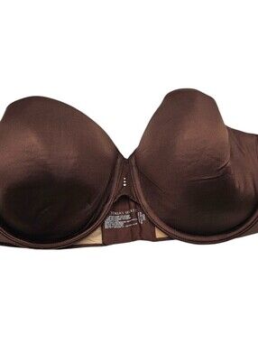 Victorias Secret Womens Sz 36D Multi Way Strapless Bra Brown Lightly Lined